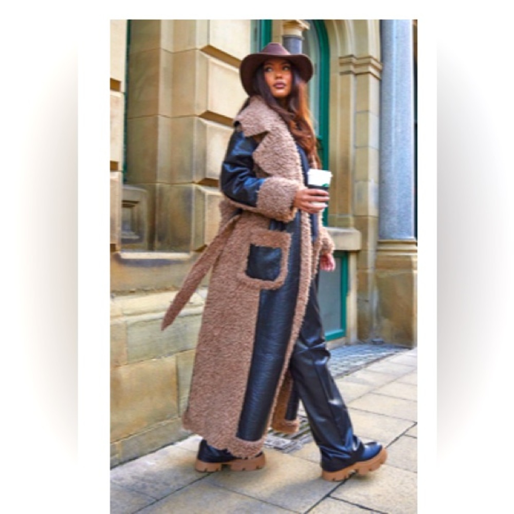 Pretty Little Thing trench coat.